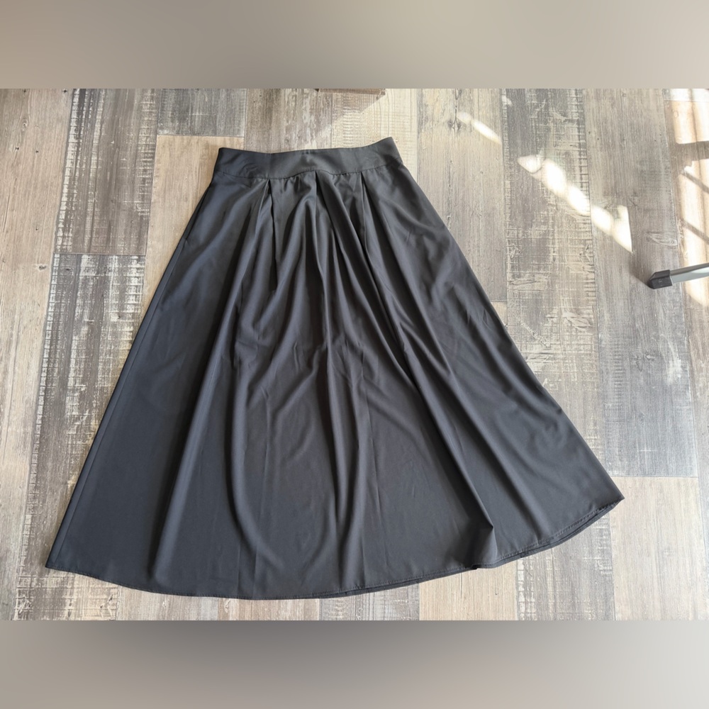 Black A line skirt